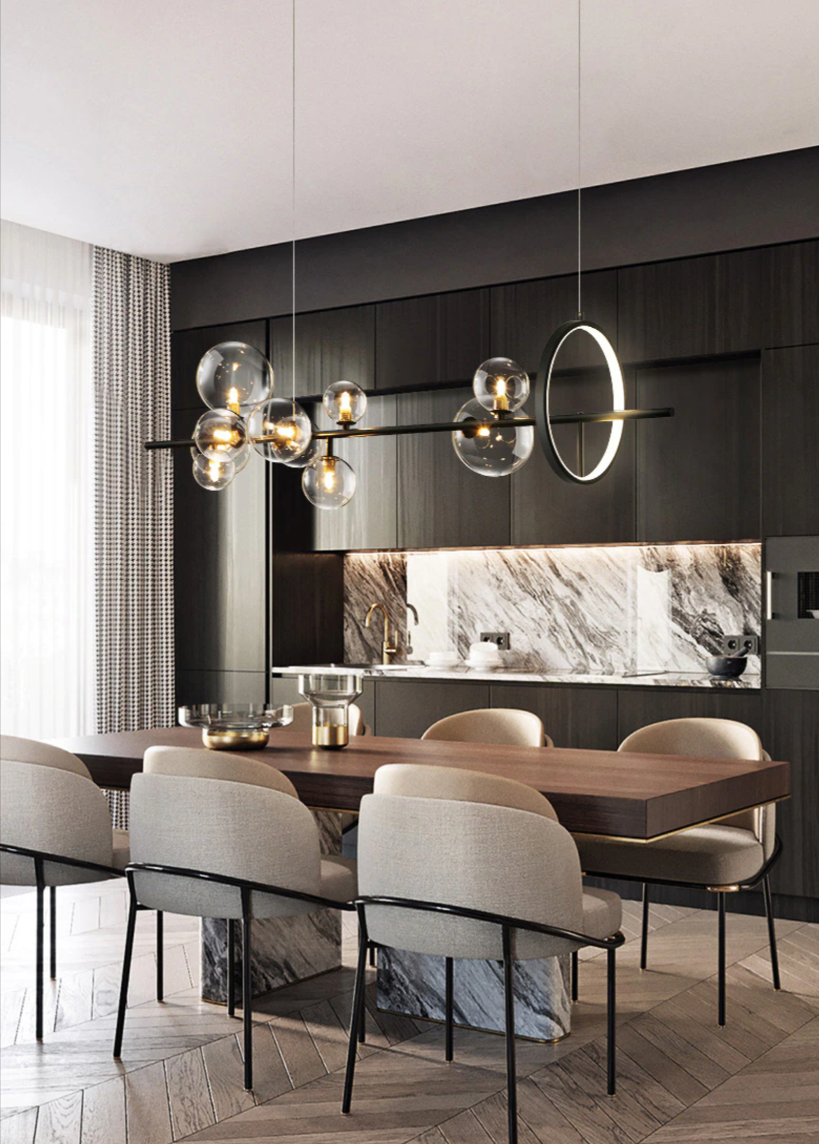 GLOSAIRE – Artistic Clear Globe Chandeliers