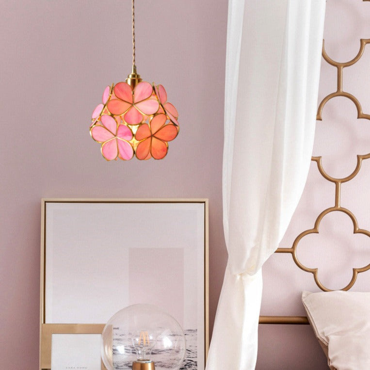 FLORAVO – Brass Glass Pendant Light