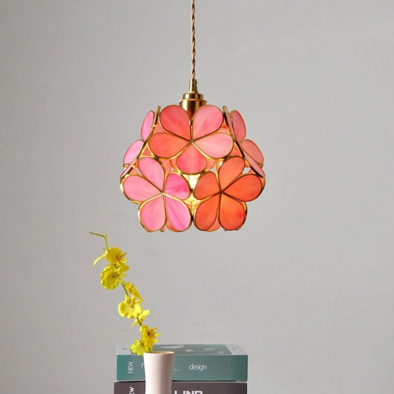 FLORAVO – Brass Glass Pendant Light