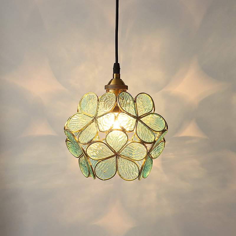 FLORAVO – Brass Glass Pendant Light