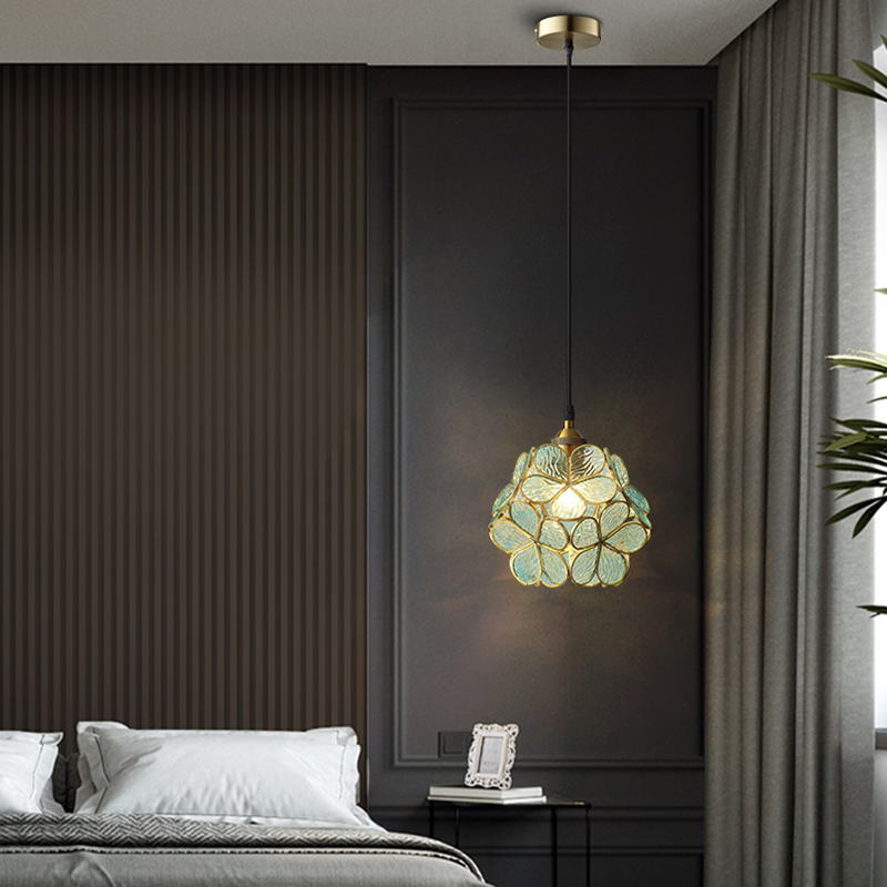 FLORAVO – Brass Glass Pendant Light