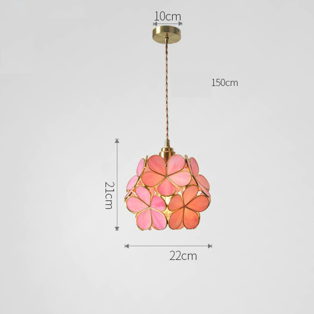 FLORAVO – Brass Glass Pendant Light