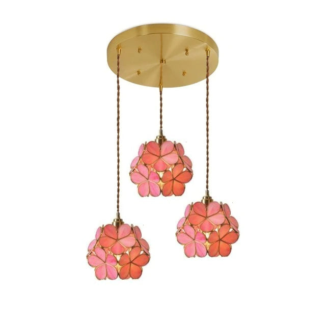 FLORAVO – Brass Glass Pendant Light