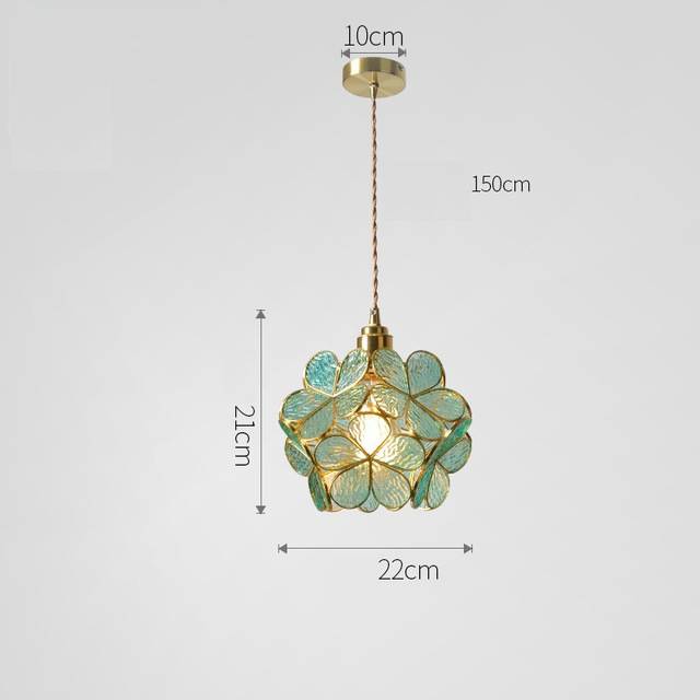 FLORAVO – Brass Glass Pendant Light