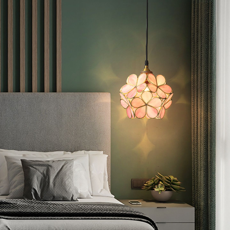 FLORAVO – Brass Glass Pendant Light