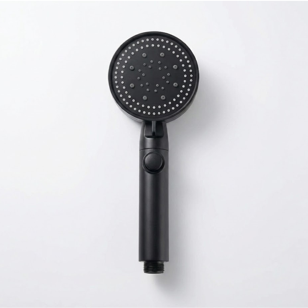 Nirree Noirflow | Black 5-Mode High Pressure Shower Head with Stop Button