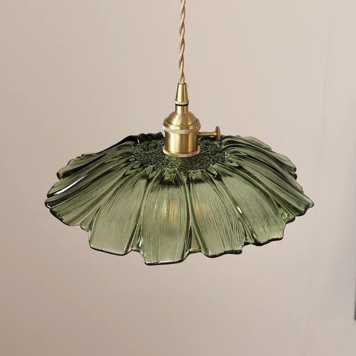VITRANO - Retro Glass Floral Pendant Light