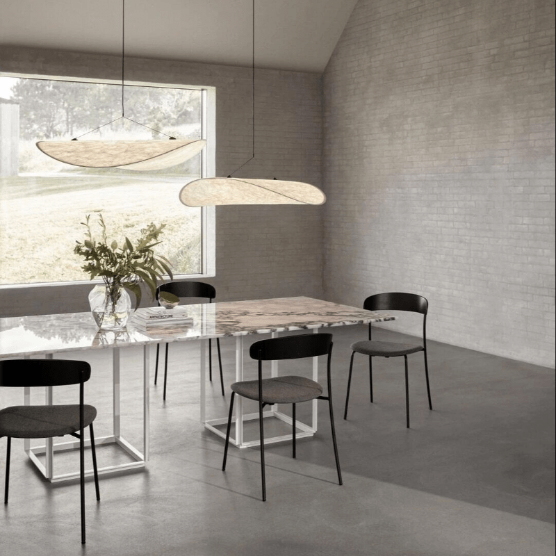 VIRUNA - Japandi Silk Shade Pendant Light