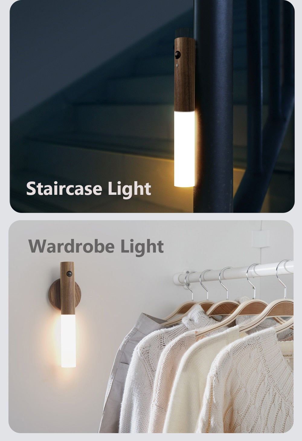 VIVILITE – Rechargeable Motion Sensor LED Night Wall Light
