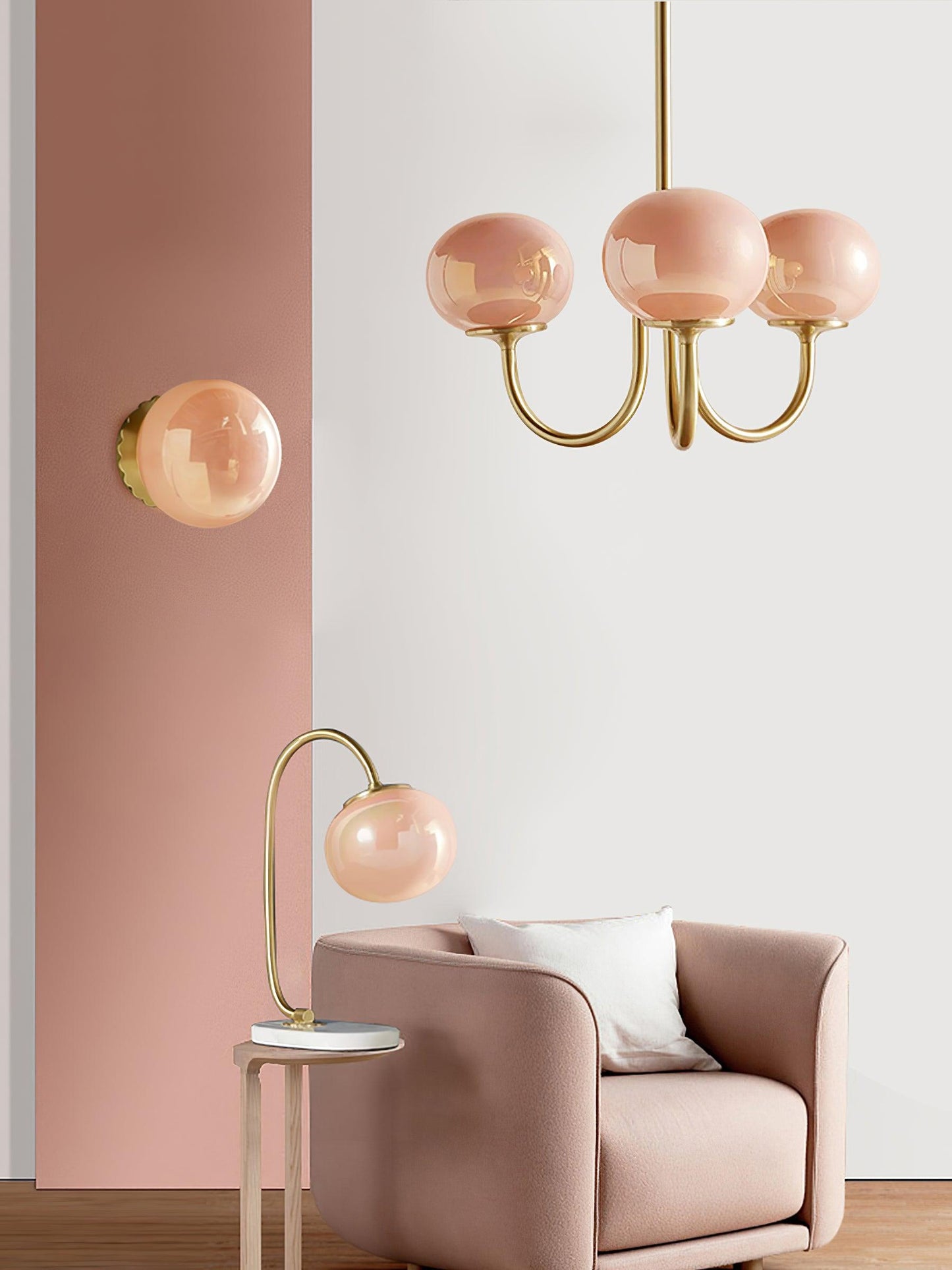 VINTELL - Designer Flush Mount Ceiling Light with Colorful Glass