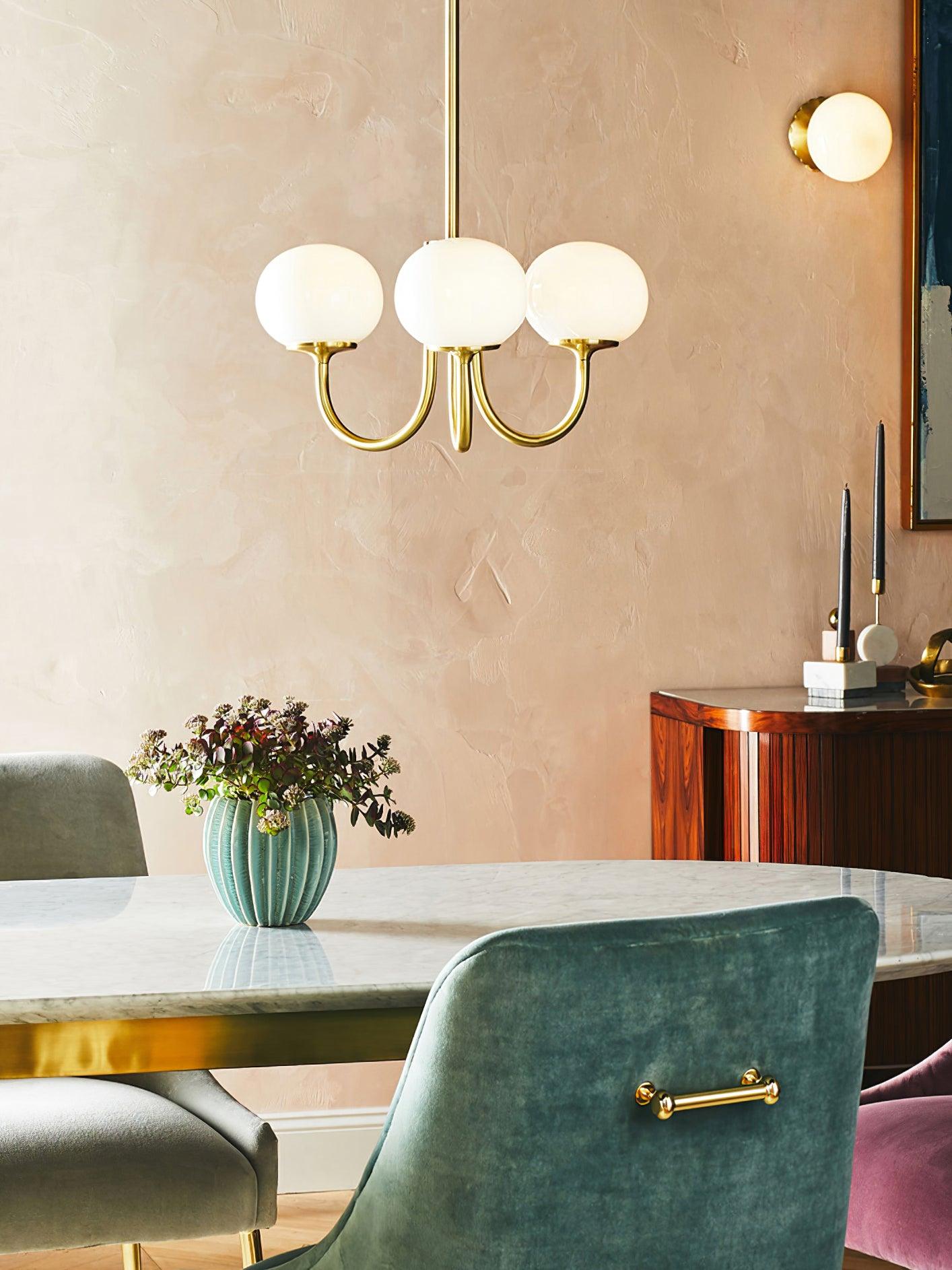 VINTELL - Designer Flush Mount Ceiling Light with Colorful Glass