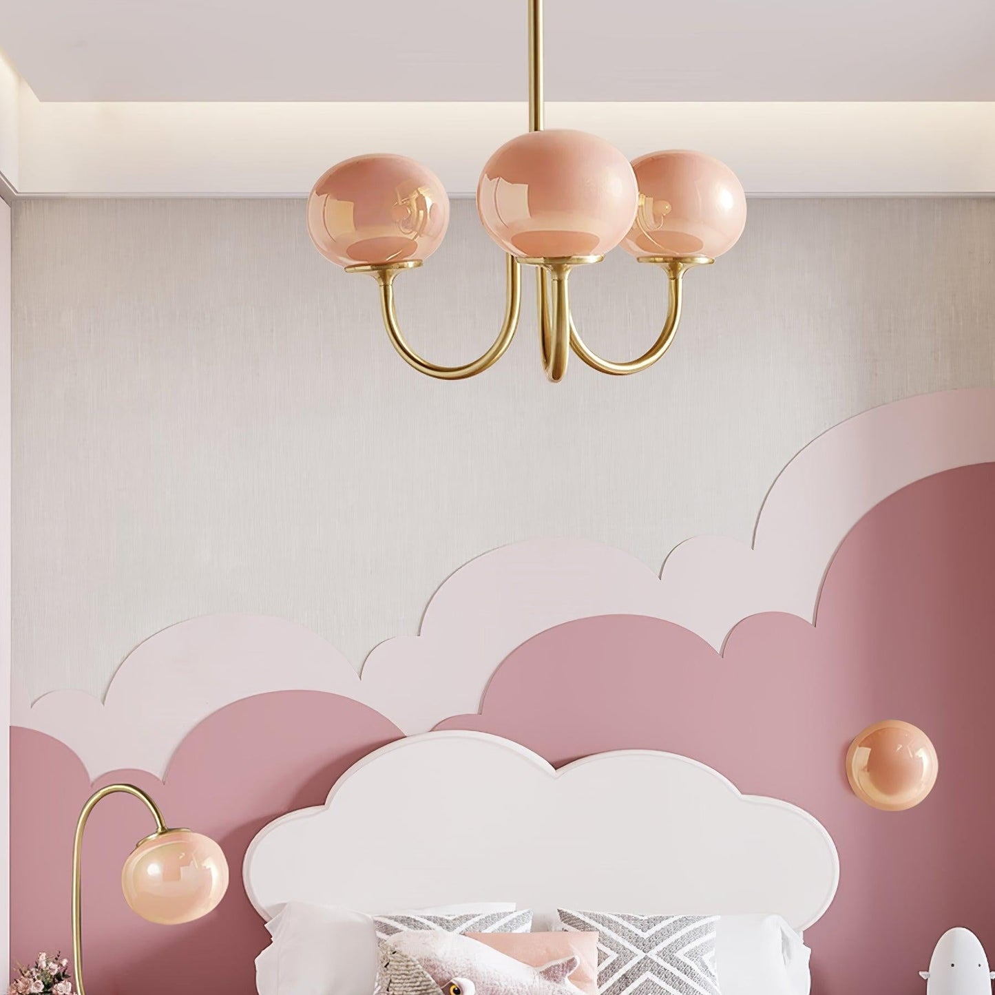 VINTELL - Designer Flush Mount Ceiling Light with Colorful Glass