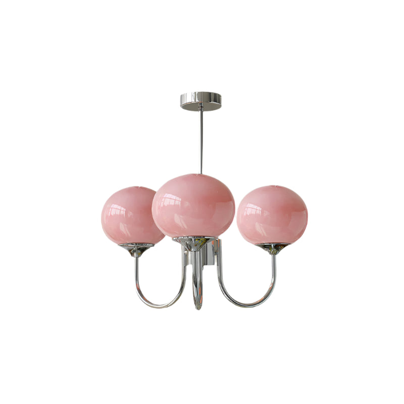 VINTELL - Designer Flush Mount Ceiling Light with Colorful Glass