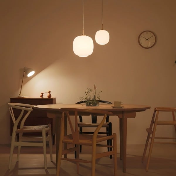 NORDIVA – Scandinavian Minimalist Opal Pendant Light