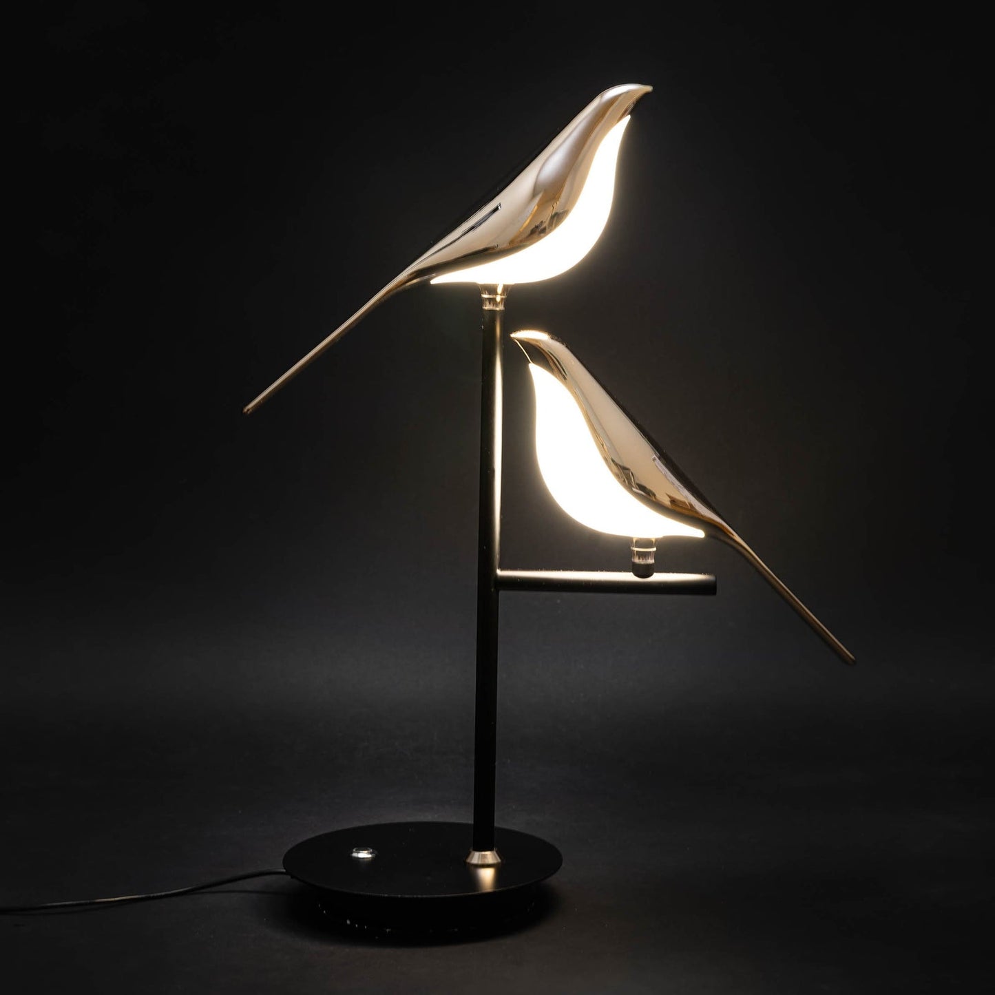 AVIENO - Designer Gold Finish Bird LED Desk Lamp