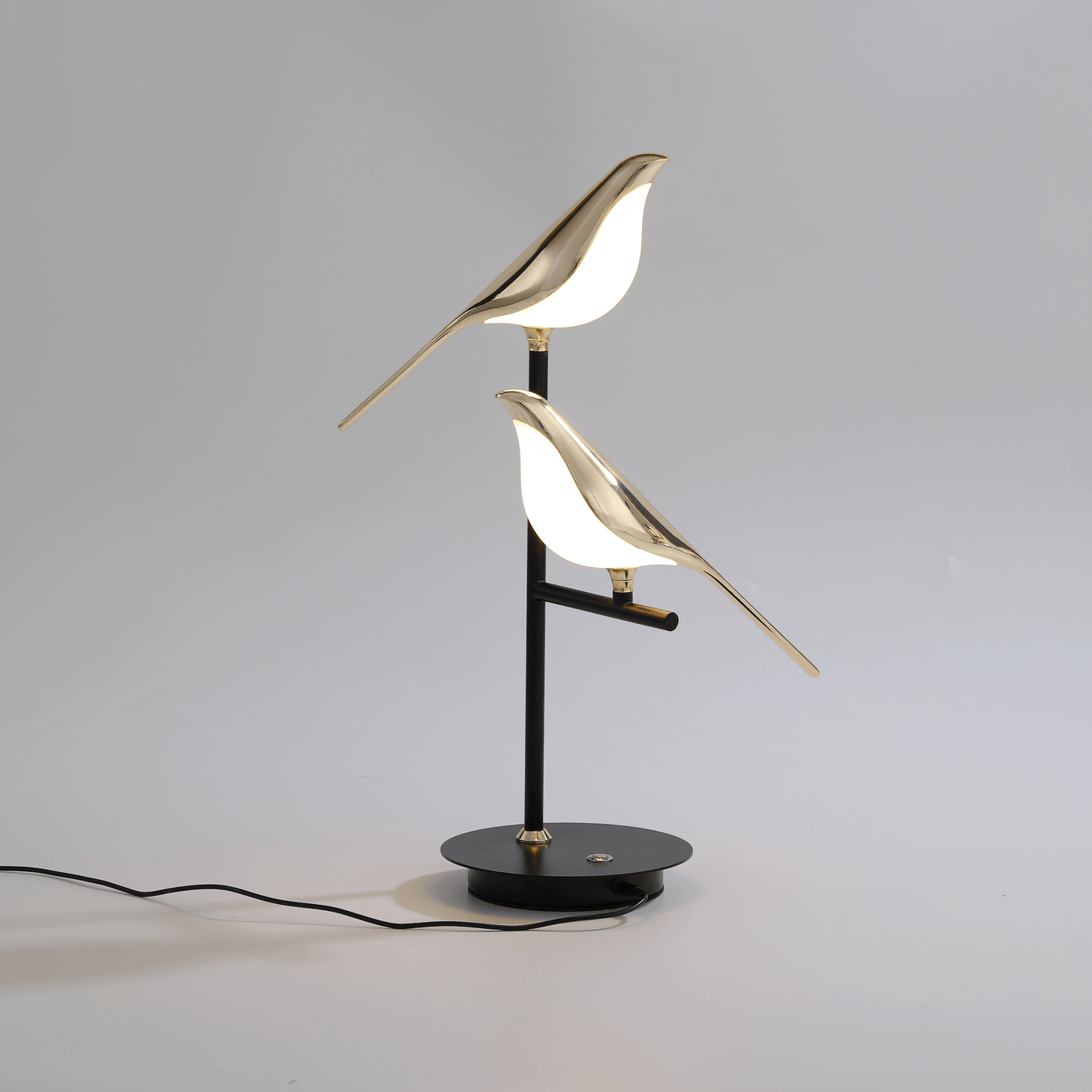 AVIENO - Designer Gold Finish Bird LED Desk Lamp
