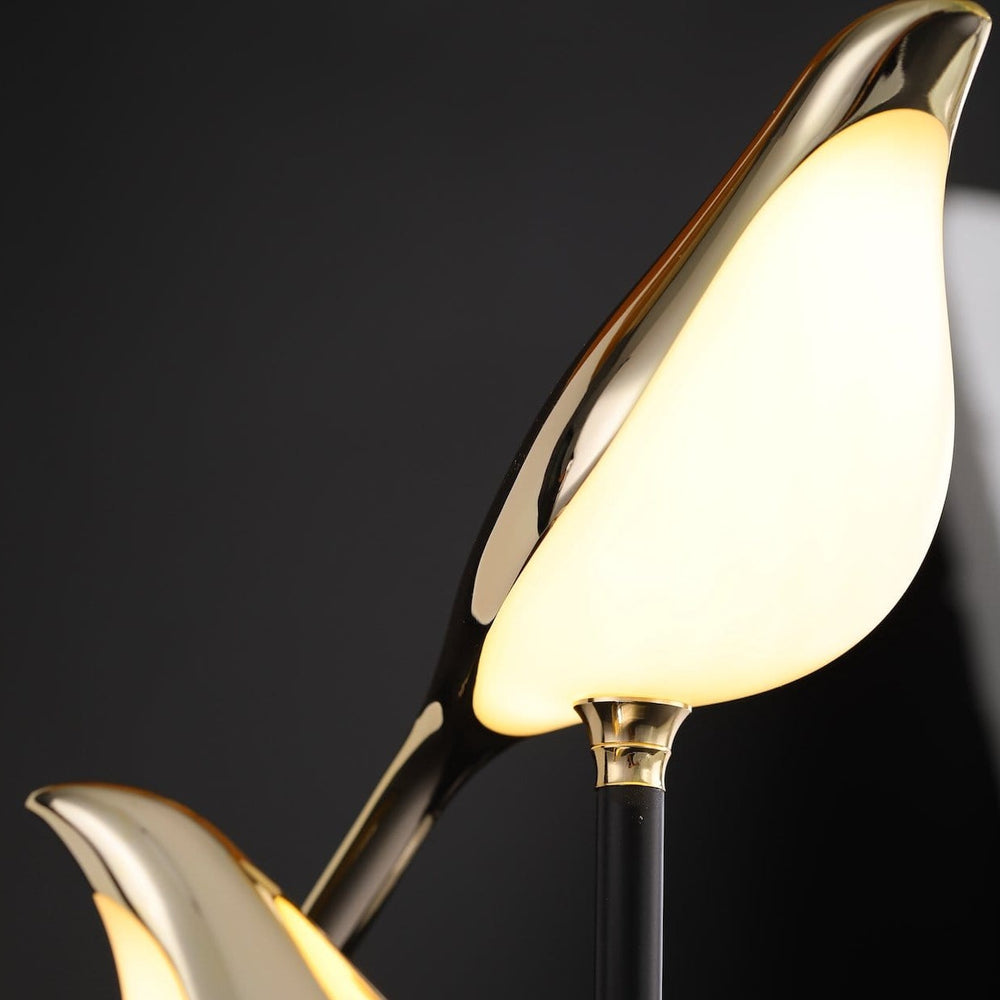 AVIENO - Designer Gold Finish Bird LED Desk Lamp
