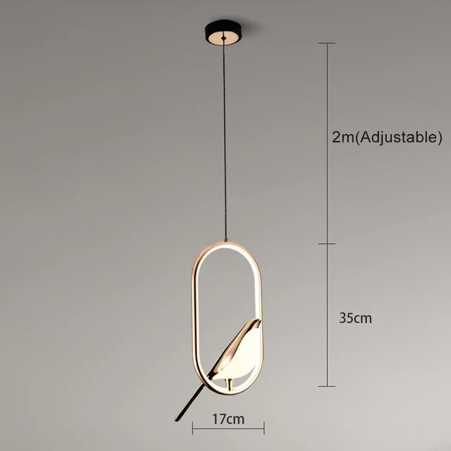 NUBLITE - Luxury Golden Bird Pendant Light