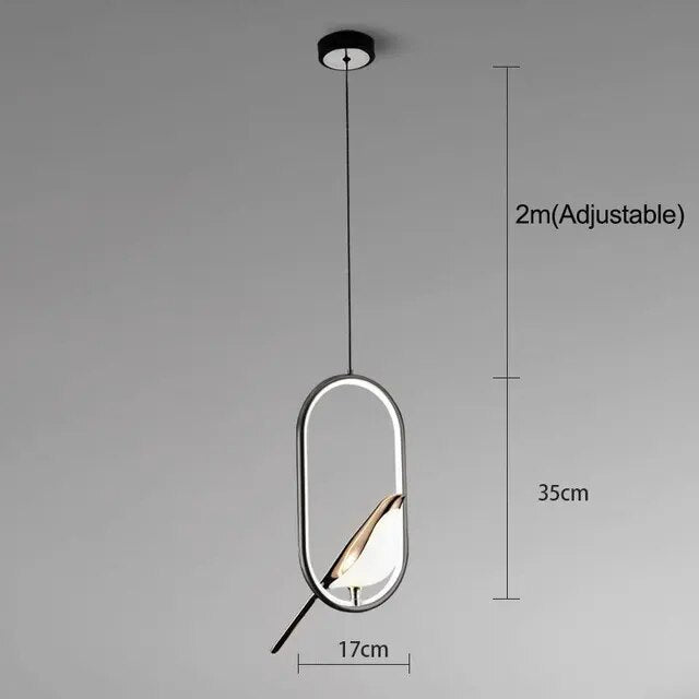 NUBLITE - Luxury Golden Bird Pendant Light
