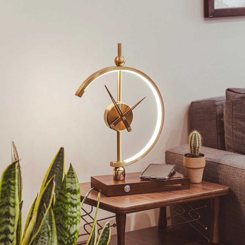 NOVAARC - Minimalist LED Table Lamp with Clock