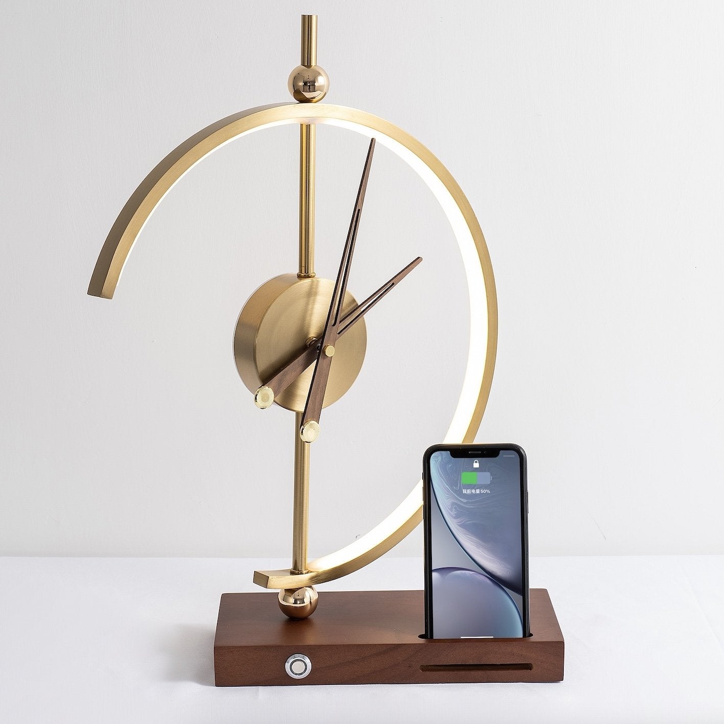 NOVAARC - Minimalist LED Table Lamp with Clock