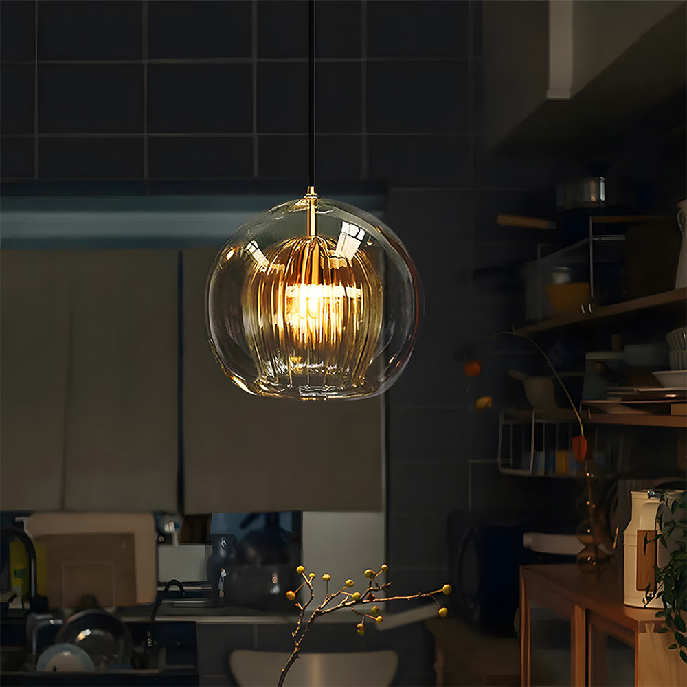 NORDLUXE – Contemporary Spherical Glass Pendant Light