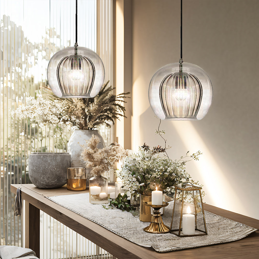 NORDLUXE – Contemporary Spherical Glass Pendant Light