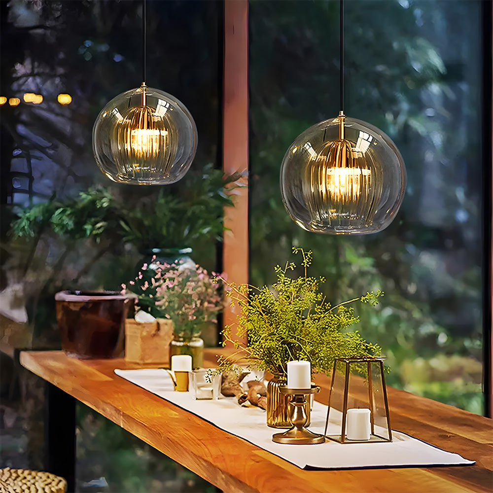 NORDLUXE – Contemporary Spherical Glass Pendant Light