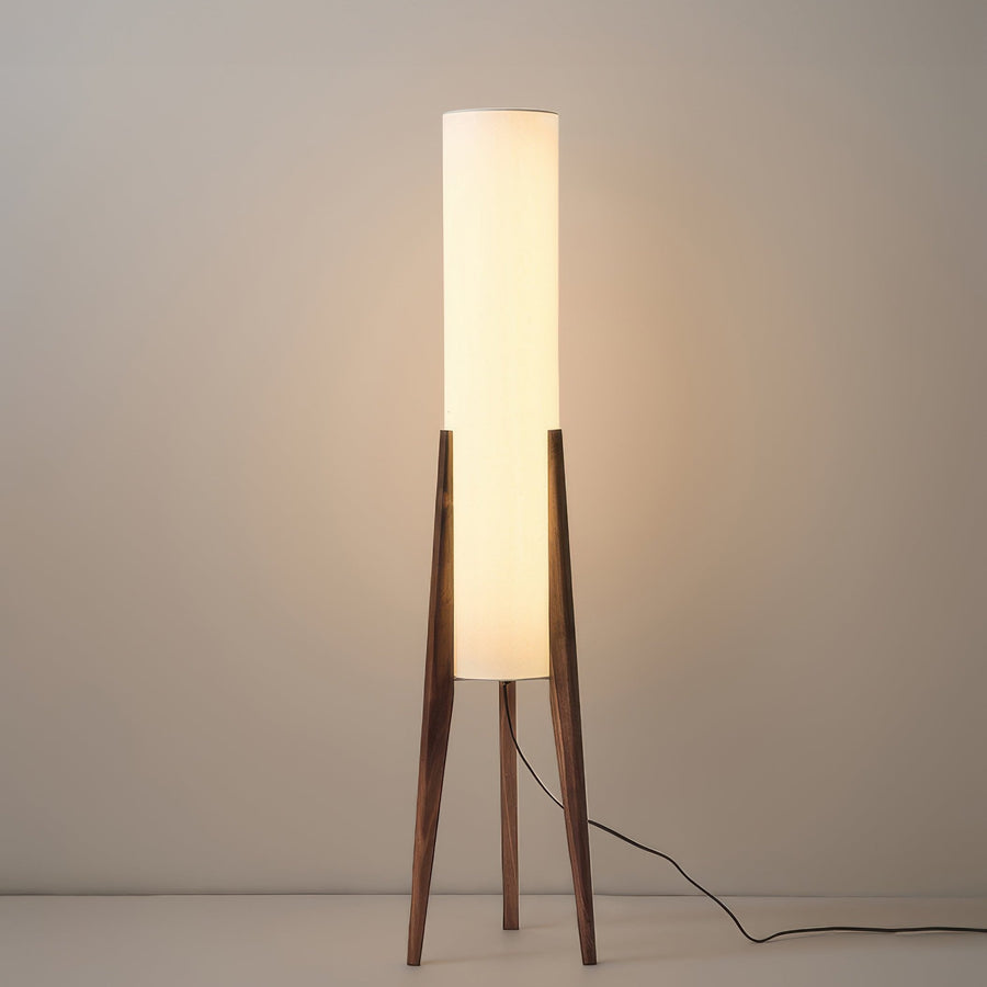 LUMERIA – Modern Walnut Wood Floor Lamp