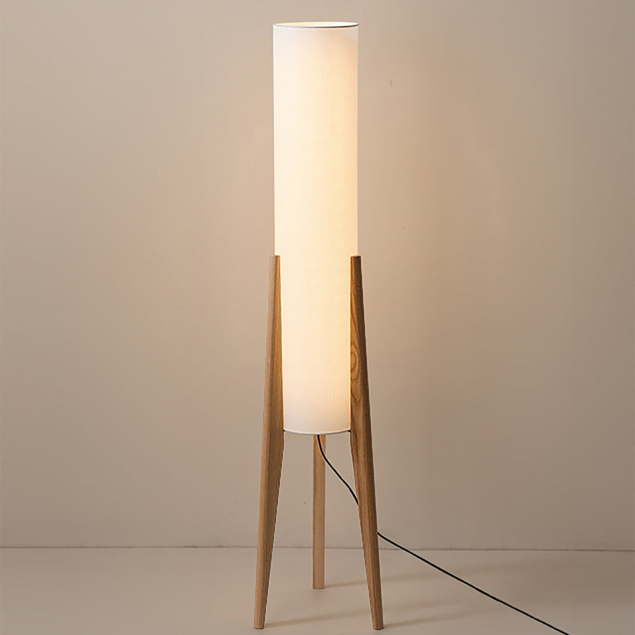 LUMERIA – Modern Walnut Wood Floor Lamp