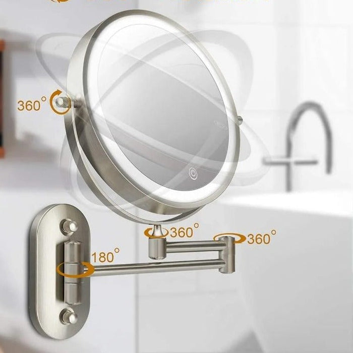 GLAMIO – Rechargeable LED Vanity Mirror with Magnification