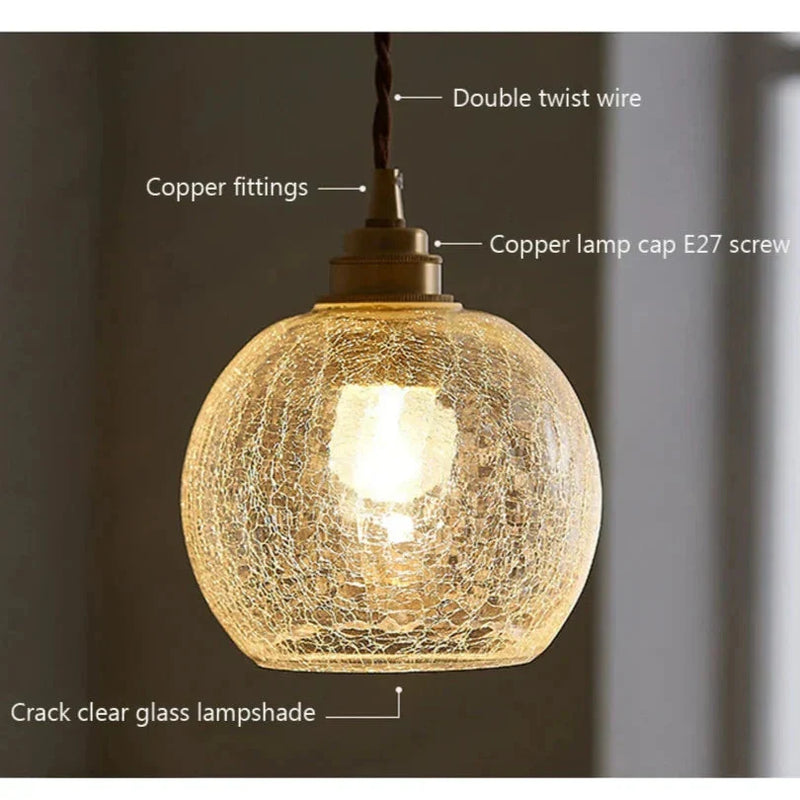 GLASSORY - Transparent Vintage Glass Pendant Light