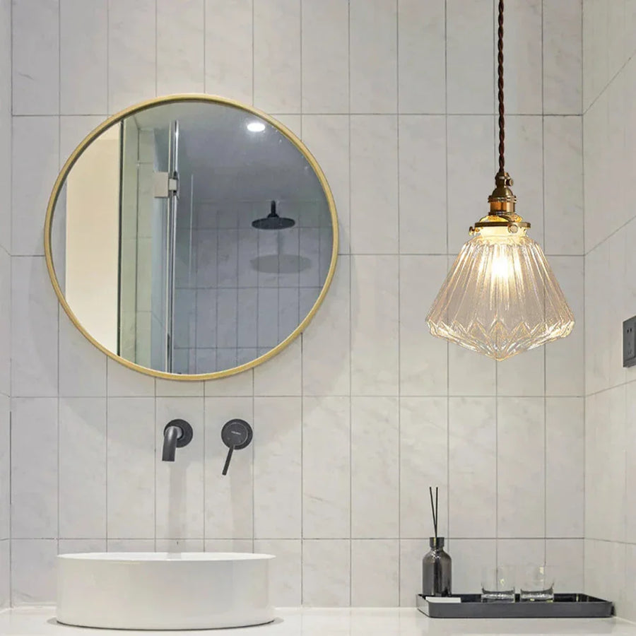 GLASSORY - Transparent Vintage Glass Pendant Light