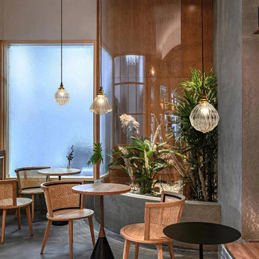 GLASSORY - Transparent Vintage Glass Pendant Light