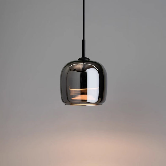 VYNOIR - Contemporary Black Glass Ceiling Light
