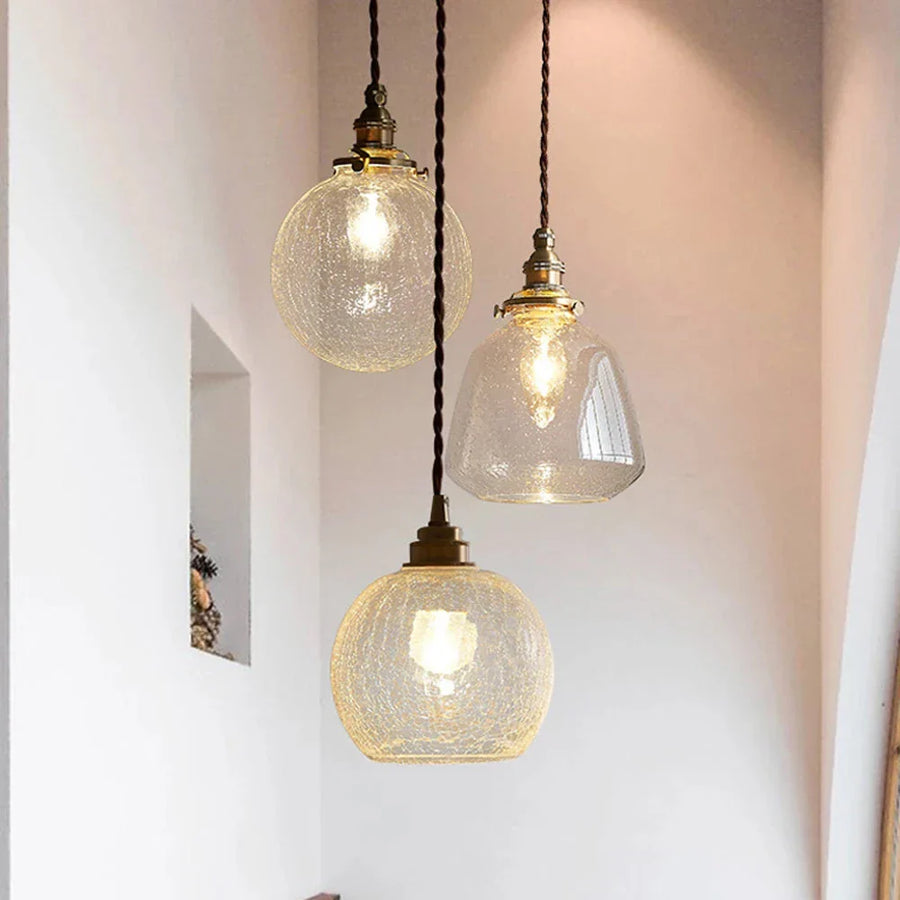 GLASSORY - Transparent Vintage Glass Pendant Light