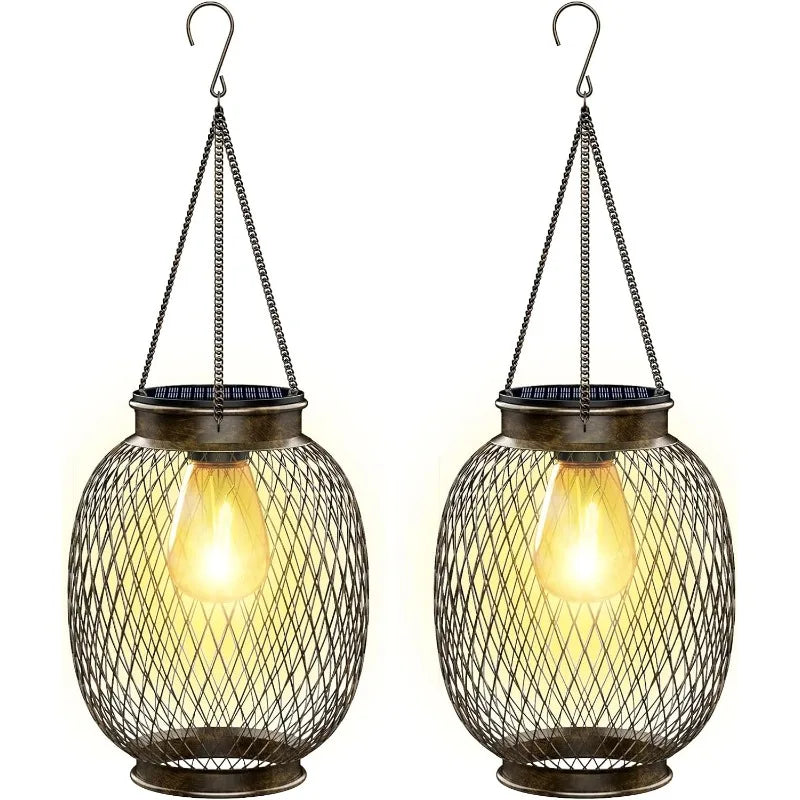 VELNIX - Outdoor Solar LED Lantern Set