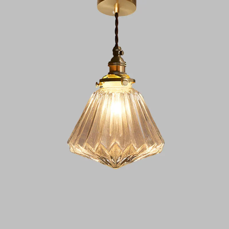 GLASSORY - Transparent Vintage Glass Pendant Light