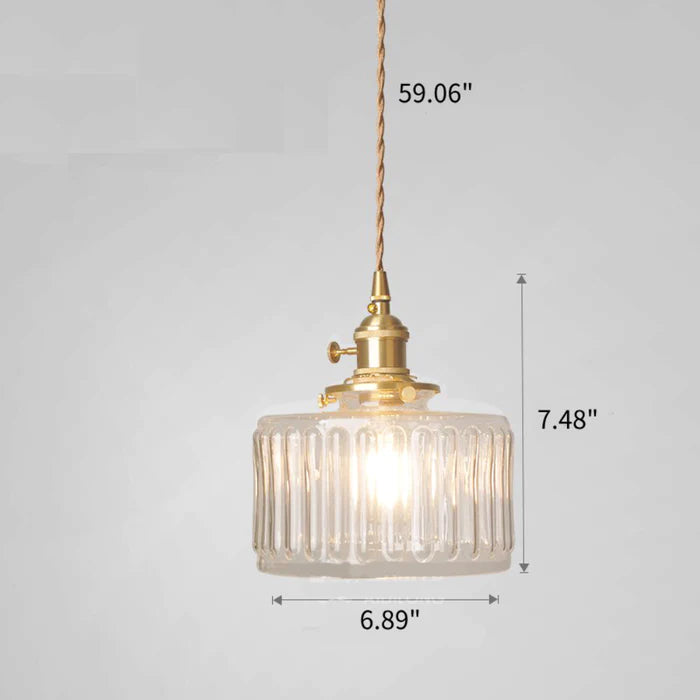 VESTONE – Retro Crystal Glass Pendant Lamp