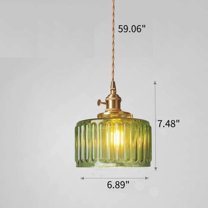 VESTONE – Retro Crystal Glass Pendant Lamp