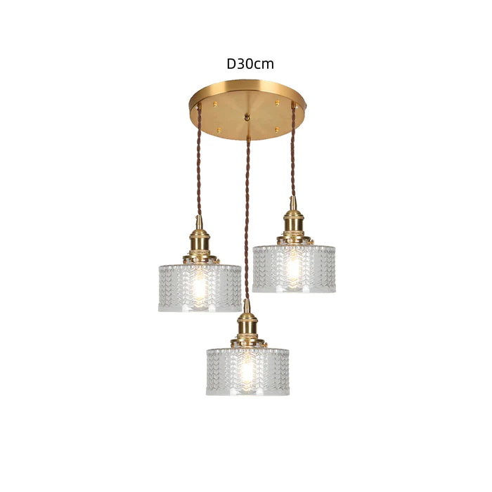 VESTONE – Retro Crystal Glass Pendant Lamp
