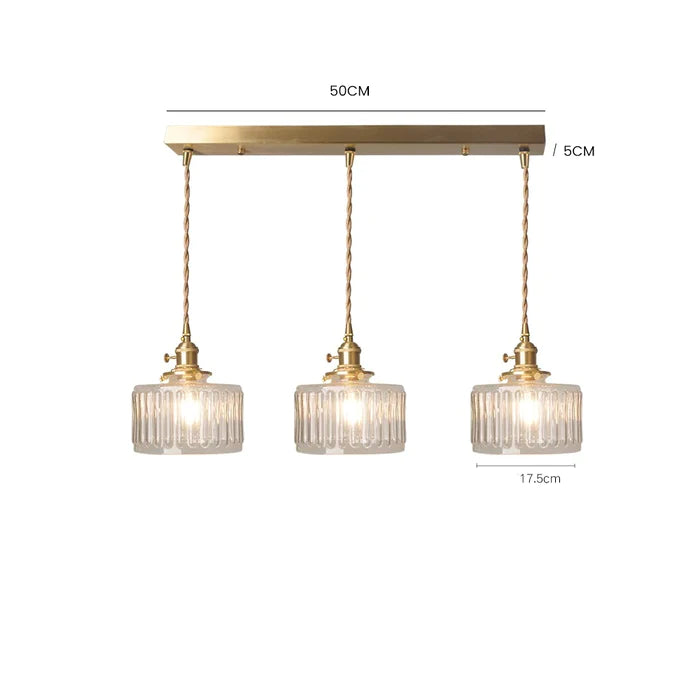 VESTONE – Retro Crystal Glass Pendant Lamp