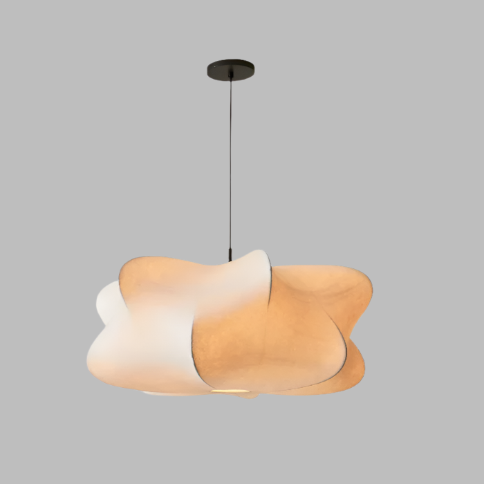 HIKARO – Japanese Wabi Sabi Silk Pendant Light