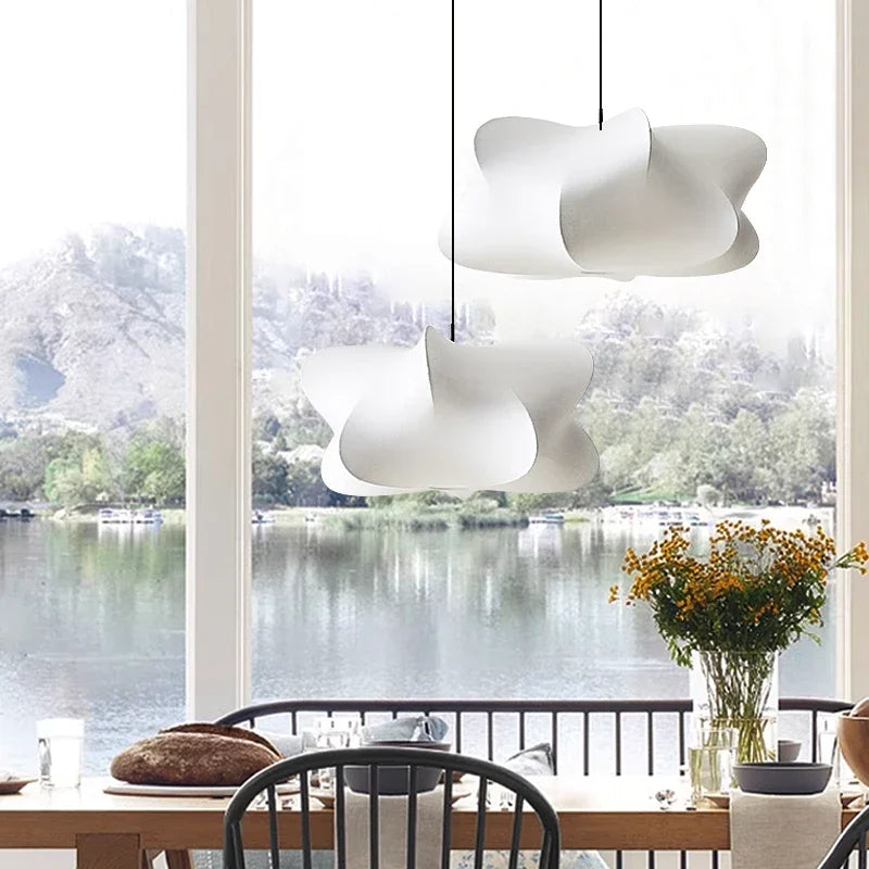 HIKARO – Japanese Wabi Sabi Silk Pendant Light