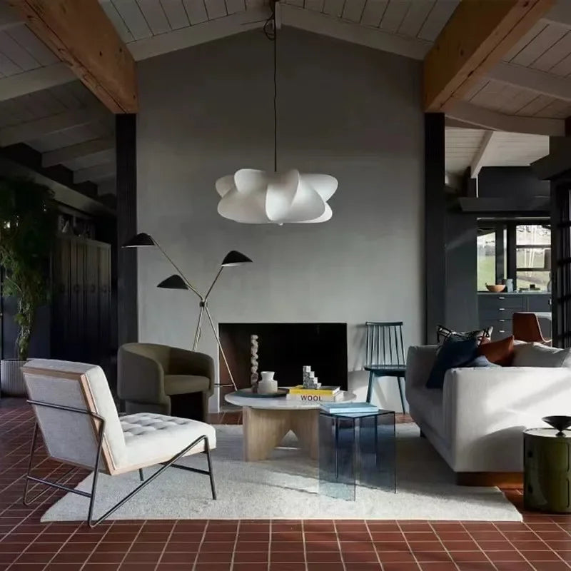 HIKARO – Japanese Wabi Sabi Silk Pendant Light