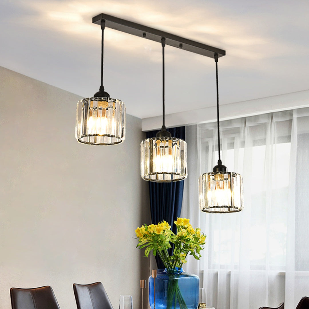 GLAME - Contemporary Gold and Glass Pendant Light