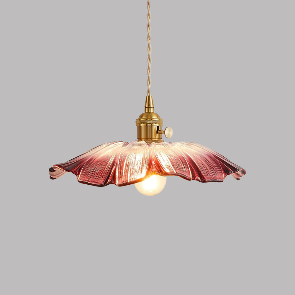 VITRANO - Retro Glass Floral Pendant Light