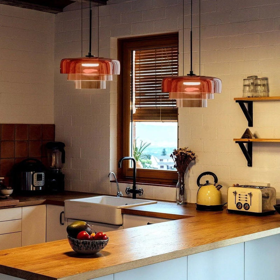 OLVINA - Contemporary Glass Pendant Light