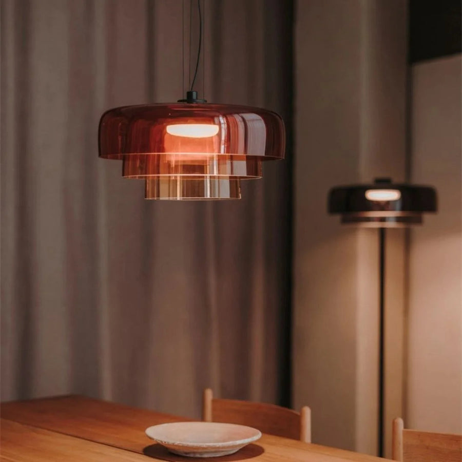 OLVINA - Contemporary Glass Pendant Light