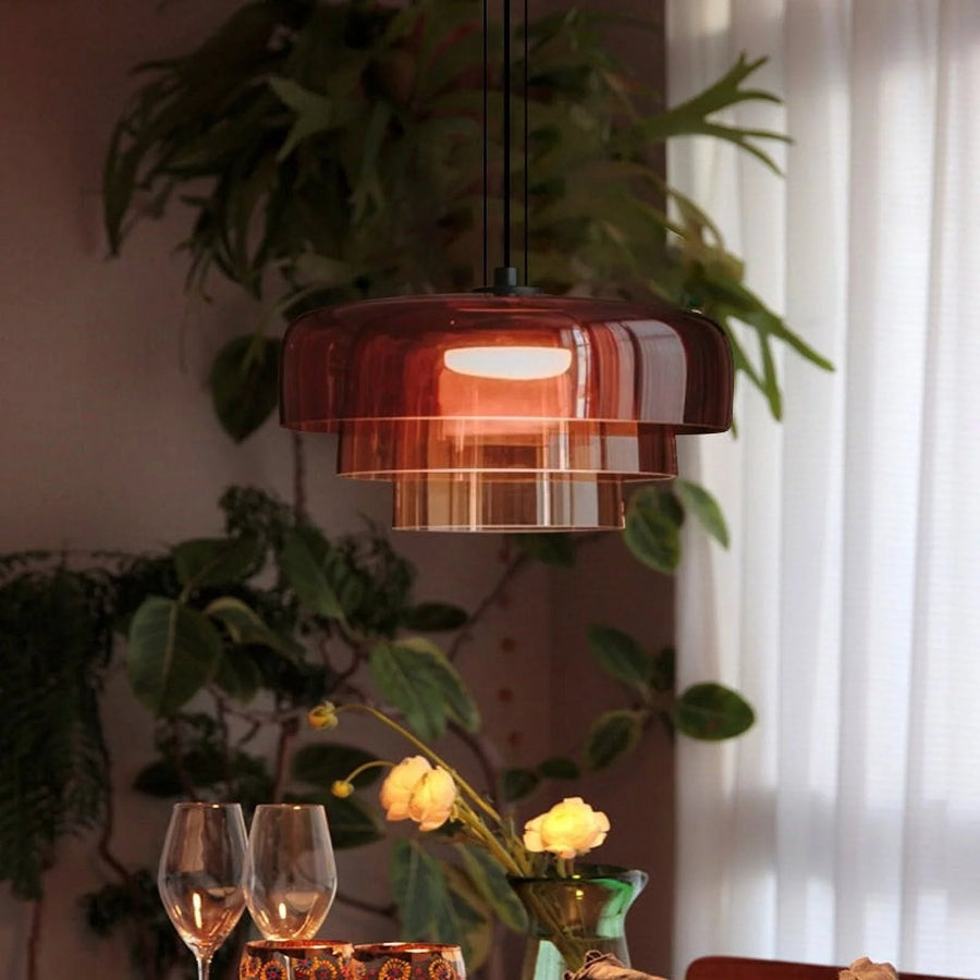 OLVINA - Contemporary Glass Pendant Light